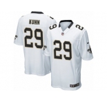Men's Nike New Orleans Saints #29 John Kuhn Game White NFL Jersey