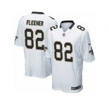 Men's Nike New Orleans Saints #82 Coby Fleener Game White NFL Jersey
