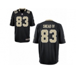 Men's Nike New Orleans Saints #83 Willie Snead IV Game Black Team Color NFL Jersey