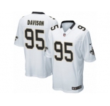 Men's Nike New Orleans Saints #95 Tyeler Davison Game White NFL Jersey