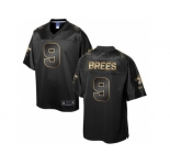 Nike New Orleans Saints #9 Drew Brees Black Gold Collection Jersey[Game]