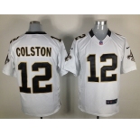 nike nfl jerseys new orleans saints #12 colston white[game]