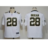 nike nfl jerseys new orleans saints #28 ingram white[game]