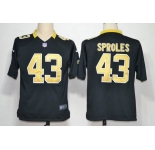 nike nfl jerseys new orleans saints #43 sproles black[game]