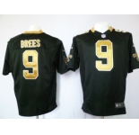 nike nfl jerseys new orleans saints #9 brees black[game]