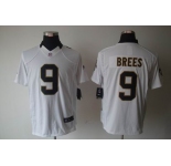 nike nfl jerseys new orleans saints #9 brees white[nike limited]