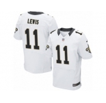 Men Nike New Orleans Saints #11 Tommylee Lewis Elite White NFL Jersey