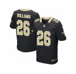 Men Nike New Orleans Saints #26 P. J. Williams Elite Black Team Color NFL Jersey