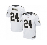 Men's Nike New Orleans Saints #24 Sterling Moore Elite White NFL Jersey