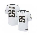 Men's Nike New Orleans Saints #25 P. J. Williams Elite White NFL Jersey