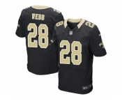Men's Nike New Orleans Saints #28 B.W. Webb Elite Black Team Color NFL Jersey