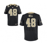 Men's Nike New Orleans Saints #48 Vonn Bell Elite Black Team Color NFL Jersey