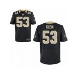 Men's Nike New Orleans Saints #53 A.J. Klein Elite Black Team Color NFL Jersey