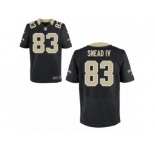 Men's Nike New Orleans Saints #83 Willie Snead IV Elite Black Team Color NFL Jersey