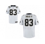 Men's Nike New Orleans Saints #83 Willie Snead IV Elite White NFL Jersey