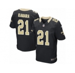 Nike Saints #21 Alvin Kamara Black Team Color Men's Stitched NFL Elite Jersey