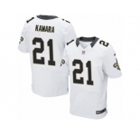 Nike Saints #21 Alvin Kamara White Men's Stitched NFL Elite Jersey