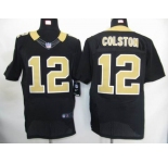 nike jerseys new orleans saints #12 colston black[elite]