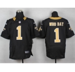 nike nfl jerseys new orleans saints #1 whodat black[Elite]