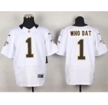 nike nfl jerseys new orleans saints #1 whodat white[Elite]