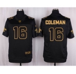 nike nfl jerseys new orleans saints #16 coleman black gold collection[Elite][coleman]