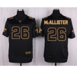 nike nfl jerseys new orleans saints #26 mcallister black gold collection[Elite]