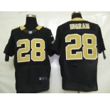 nike nfl jerseys new orleans saints #28 ingram black[elite]