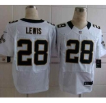 nike nfl jerseys new orleans saints #28 lewis white[Elite][lewis]