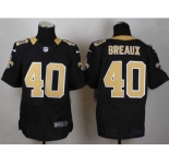 nike nfl jerseys new orleans saints #40 breaux black[Elite]