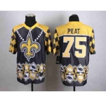 nike nfl jerseys new orleans saints #75 peat noble fashion[2015 Elite]