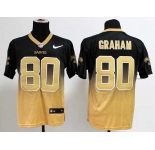 nike nfl jerseys new orleans saints #80 graham black-gold[Elite drift fashion][second version]