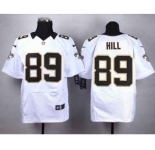 nike nfl jerseys new orleans saints #89 hill white[Elite]