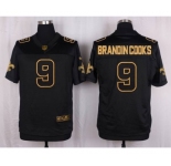 nike nfl jerseys new orleans saints #9 brandincooks black gold collection[Elite][brandincooks]