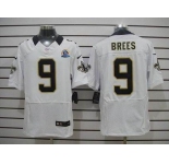 nike nfl jerseys new orleans saints #9 brees white[Elite 50th Patch]