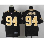 nike nfl jerseys new orleans saints #94 jordan black[Elite]