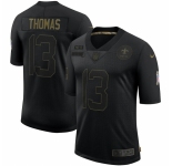 Men New Orleans Saints #13 Michael Thomas Nike 2020 Salute To Service Limited Jersey Black