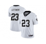 Men New Orleans Saints #23 Marshon Lattimore Nike White Vapor Untouchable Limited Jersey