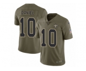 Men Nike New Orleans Saints #10 Chase Daniel Limited Olive 2017 Salute to Service NFL Jersey