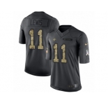 Men Nike New Orleans Saints #11 Tommylee Lewis Limited Black 2016 Salute to Service NFL Jersey