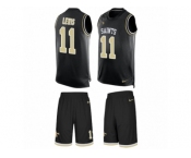 Men Nike New Orleans Saints #11 Tommylee Lewis Limited Black Tank Top Suit NFL Jersey