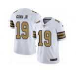 Men Nike New Orleans Saints #19 Ted Ginn Jr Limited White Rush NFL Jersey