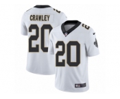 Men Nike New Orleans Saints #20 Ken Crawley White Vapor Untouchable Limited Player NFL Jersey
