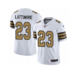 Men Nike New Orleans Saints #23 Marshon Lattimore Limited White Rush Vapor Untouchable NFL Jersey