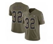 Men Nike New Orleans Saints #32 Kenny Vaccaro Limited Olive 2017 Salute to Service NFL Jersey