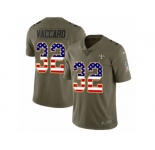 Men Nike New Orleans Saints #32 Kenny Vaccaro Limited Olive USA Flag 2017 Salute to Service NFL Jersey