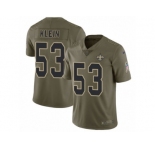Men Nike New Orleans Saints #53 A.J. Klein Limited Olive 2017 Salute to Service NFL Jersey