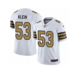 Men Nike New Orleans Saints #53 A.J. Klein Limited White Rush NFL Jersey