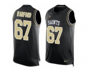 Men Nike New Orleans Saints #67 Larry Warford Limited Black Player Name & Number Tank Top NFL Jersey