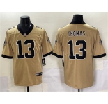 Men's New Orleans Saints #13 Michael Thomas Gold Alternate Vapor Limited Football Stitched Jersey