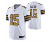 Men's New Orleans Saints #15 Rex Burkhead White Color Rush Stitched Jersey